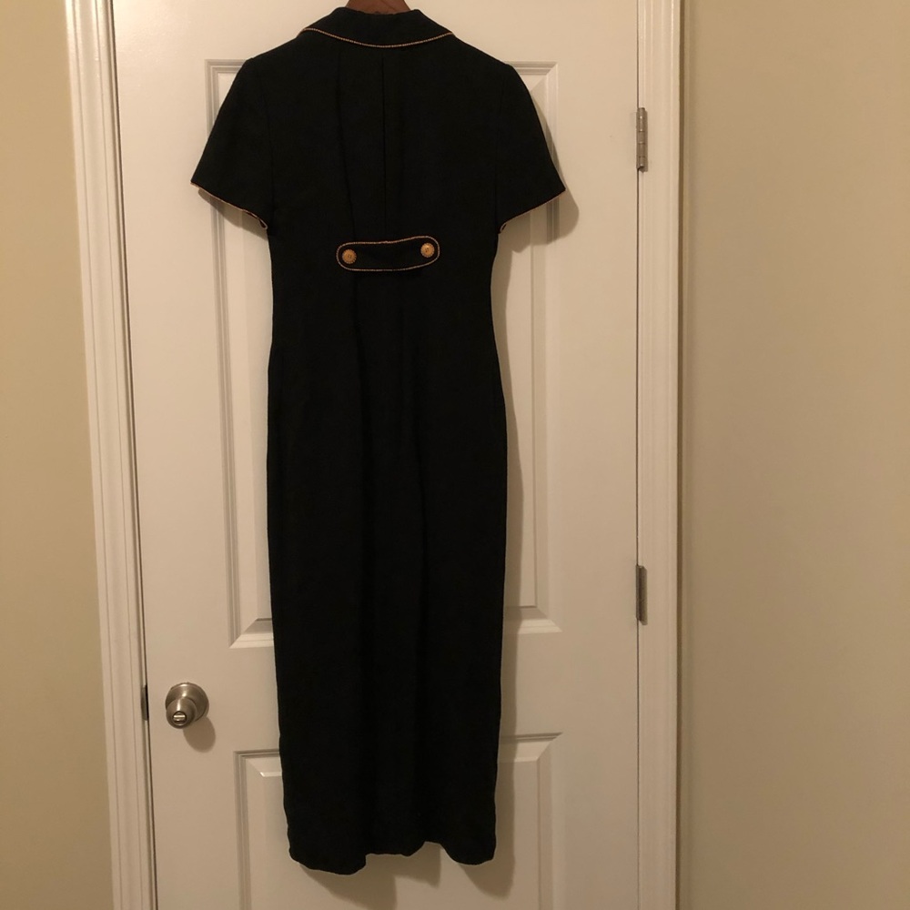 Maggy London Dress Juniors Size 13 Black Button - Picture 6 of 8